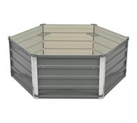 vidaXL Raised Garden Bed Galvanised Steel Green Backyard Planter Flower Box