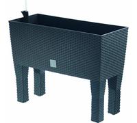 Flower bench with feet and irrigation system plant trough box garden herb pot