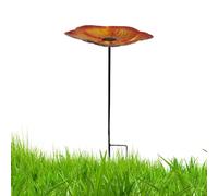 Flower Bird Bath 24.8 Inch Butterfly Water Feeder