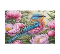 Flower Bird Wooden Jigsaw Puzzles for Adults 1000 Pieces Jigsaw Puzzle For Kids Age 12 Educational Game Toys （75×50cm）