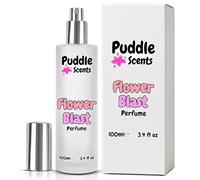 Flower Blast Perfume Spray - 100ml Parfum in Frosted White Glass Bottle - Perfume Scent - Branded Gift Box - Vegan Friendly - Puddle of Wax - Made in the UK