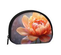Flower Bloom Coin Purse Personalized Coin Bag for Women Men Change Purse Small Wallets with Zipper Mini Shell Coin Pouch Outdoor Shopping Change Storage Bag Handbags Gifts