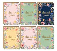 Flower Bloom Thank You Cards with Envelopes - Blank Greeting Card for Handwritten Messages - Thank You Notes Set of 10 - Bulk Pack Set for Coworkers, Employee, Teachers, Recognition & Gratitude