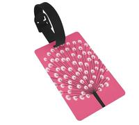 Flower Blooming in A Vase Luggage Tags Name Id Label Suitcase Tags, Ideal for Travel Cruise Backpacks Bag