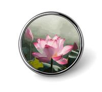 Flower Blossom Round Badge Cute Brooch Hats Jackets Decor Personalized Lapel Pin Clothing Jewelry Accessories for Wedding Party Gift