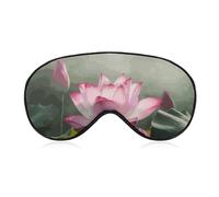 Flower Blossom Sleep Mask for Women Men Side Sleeper Eye Cover with Adjustable Strap Soft Breathable Blackout Mask Slip-Free Deep Sleeping Travel Essentials