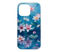 Flower Blossoms Water Blue Pink Art Case for iPhone 14 Pro Max
