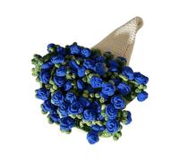 Flower Bouquet Blanket 43.3in Handmade Romantic Cute Red Rose Bouquet