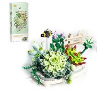 Flower Bouquet Building Blocks, 389 Pieces Artificial Sakura Flowers Plants Building Kit, Creative DIY Project Botanical Collection Building Bricks Construction Set for Adults Home Decor (#2)