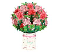 Flower Bouquet Card Large Stunning Ladies Happy Birthday Card Mother's Day Cards Colourful Flowers Cards with Envelopes Thanksgiving Blessing Gift 29912