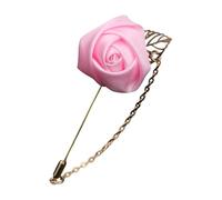 Flower Boutonniere for Men Various Occasion Corsage Pin for Wedding Ceremony and Proms Photography Accessories Silk Corsage Flower for Wedding