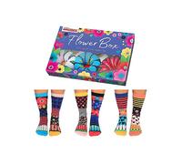 'Flower Box' 6 Odd Socks in a Gift Box Multi