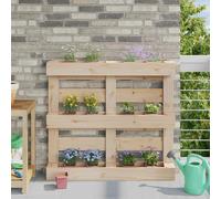 Flower Box Brown Polypropylene 13.5x9x9.5cm Euro Pallet Planter Pack 24 Stackers