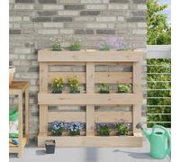 Flower Box Grey 13.5x9x9.5cm Polypropylene 24pcs for Euro Pallets Modern UVproof