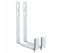 Flower box holder for wall mounting, galvanized, set of 2 brackets plants new
