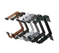 Flower Box Holder White 3-Stage Adjustable Plants Planters Balcony TOP NEW