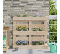 Flower Box Light Grey 13.5x9x9.5cm Polypropylene Pack of 24 Euro Pallet UVproof