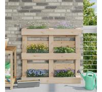 Flower Box Planter 36x13.5x9.5cm Polypropylene Light Grey. Euro Pallet Pack 12