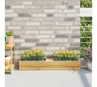 Flower Box Set 12 Grey 36x13.5x9.5cm Polypropylene Euro Pallet Planters Garden