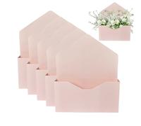 Flower Boxes - Envelope Bouquet Florist | Foldable Gift Bag | Floral Boxes for Arrangements for Women Friends Birthday Valentine's Day DIY Floral Packaging Rose Gold Pack of 5