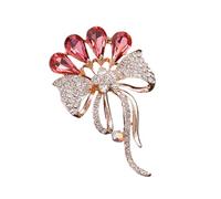 Flower Brooch Multifunctional Rhinestone Accented Jewellery to Enhance Any Ensemble Suitable for Various Occasions Elegant Flower Pin, one size, As described