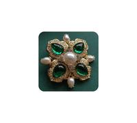 Flower Brooch Pins for Women, Elegant Pearl & Crystal Lapel for Dresses, Bags, Coats, and Sweaters, Versatile Shawl Clip Rhinestone Floral Design Brooches & Pins for Women, M, Alloy Steel, cubic