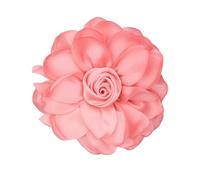 Flower Brooches for Women 110mm Large Silk Satin Rose Floral Lapel Pin for Weddings Party Dress Jackets (Watermelon Red)