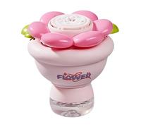 Flower Bubble Machine - Automatic High-Output Continuous Stream, Compact One-Button Glow LED, 500mAh Internal Battery,USB-C Cable, ABS Polymer Shell, For Park Garden Party