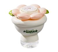 Flower Bubble Machine - Automatic High-Output Continuous Stream, Compact One-Button Glow LED, 500mAh Internal Battery,USB-C Cable, ABS Polymer Shell, For Park Garden Party