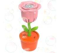 Flower Bubble Machine - Battery Operated Cute Leakproof Outdoor Summer Toys