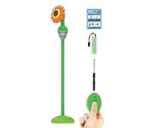 Flower Bubble Machine - Sunflower Shape Blower for Party | Abs with Adjustable Height Base Battery Operated Outdoor Toy for Photographers Event Planners Schools Retail