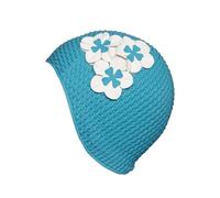 Flower Bubble Swim Cap Fashy Blue One Size