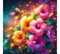 Flower Bud Firefly 1000 Piece Jigsaw Puzzles for Adults, Colourful, Fun, Challenging and Brainteasing Adults jigsaw puzzles 1000 Pieces, Beautiful Decoration Puzzle