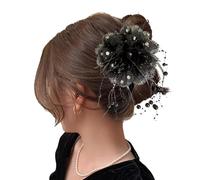 Flower Bud Hair Clip, Pearl Tassel Barrette, Non Slip Hair Pin, Comfortable Wear, Easy To Use, 13cm, For Women Girl