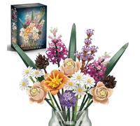 Flower Building Set, Compatible with Lego Botanical Collection Artificial Bouquet Flowers Arrangement, for Adults Women Girls, Home Office Decor, 1190PCS