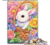 Flower Bunny 2000 Piece Jigsaw Puzzle for Adults Teens, Pattern Assembly Fun at Home Activities, Birthday Present,Travel Gifts (70x100cm)