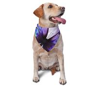 Flower Butterfly Dog Bandana Pet Scarf Accessories for Small Medium Dogs Cats Photo Prop, Triangle Pet Bandanas Adjustable Puppy Bib Washable Dog Kerchief Puppy Neckerchief