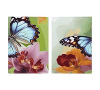 Flower Butterfly Passport Holder Cover PU Leather Waterproof Passport Case Travel Wallet with Credit Card Slots for Women Men, style, 20.3x13.8cm