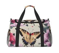 Flower Butterfly1 Print Daily essentials Large Capacity Hand Carry Bag for Weekend Getaways style Bags