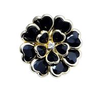 Flower Button Covers for Women | Vintage Elegant Metal DIY Decoration | Detachable Button Cover Clip Style Jewellery for Women Blouse - for Grandma Women Mother Fill, Se référer au descriptif, refer