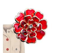 Flower Button Covers | Vintage Clothing Decoration Elegant and Fancy DIY - Detachable Button Cover with Clip Style Jewellery for Women's Blouse | For Grandma Women, Se référer au descriptif