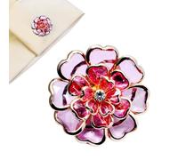Flower Button Covers, Vintage DIY Metal Flower Design, Removable Button Cover Clip Style Jewellery for Women's Blouse - For Grandma Woman Wife Daughter Friend, Se référer au descriptif, refer to the