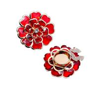 Flower Button Covers - Vintage Elegant Metal DIY Decoration - DIY - Customization Accessories for Blouse Buttons for Grandma Mother Wife Daughter Girlfriend, Se référer au descriptif, refer to the