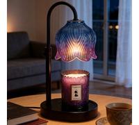 Flower Candle Warmer Lamp, Timer & 4-Level Dimmer, Adjustable Height