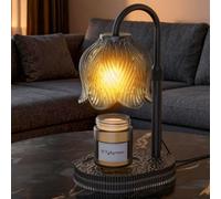 Flower Candle Warmer Lamp, Timer & 4-Level Dimmer, Adjustable Height