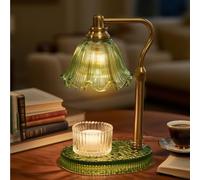 Flower Candle Warmer Lamp with Timer & 4-Level Dimmer, Adjustable Height