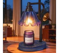 Flower Candle Warmer Lamp with Timer & 4-Level Dimmer, Adjustable Height