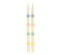 Flower candles - set of 2 Pastel one size