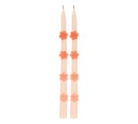 Flower candles - Set of 2 Pink one size