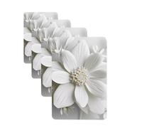 Flower Car Air Freshener Cards for Women Men 4 Pack Cute Car Accessories Long Lasting Scent Car Diffuser Hanging Auto Aromatherapy Tablets Car Fresheners Gifts